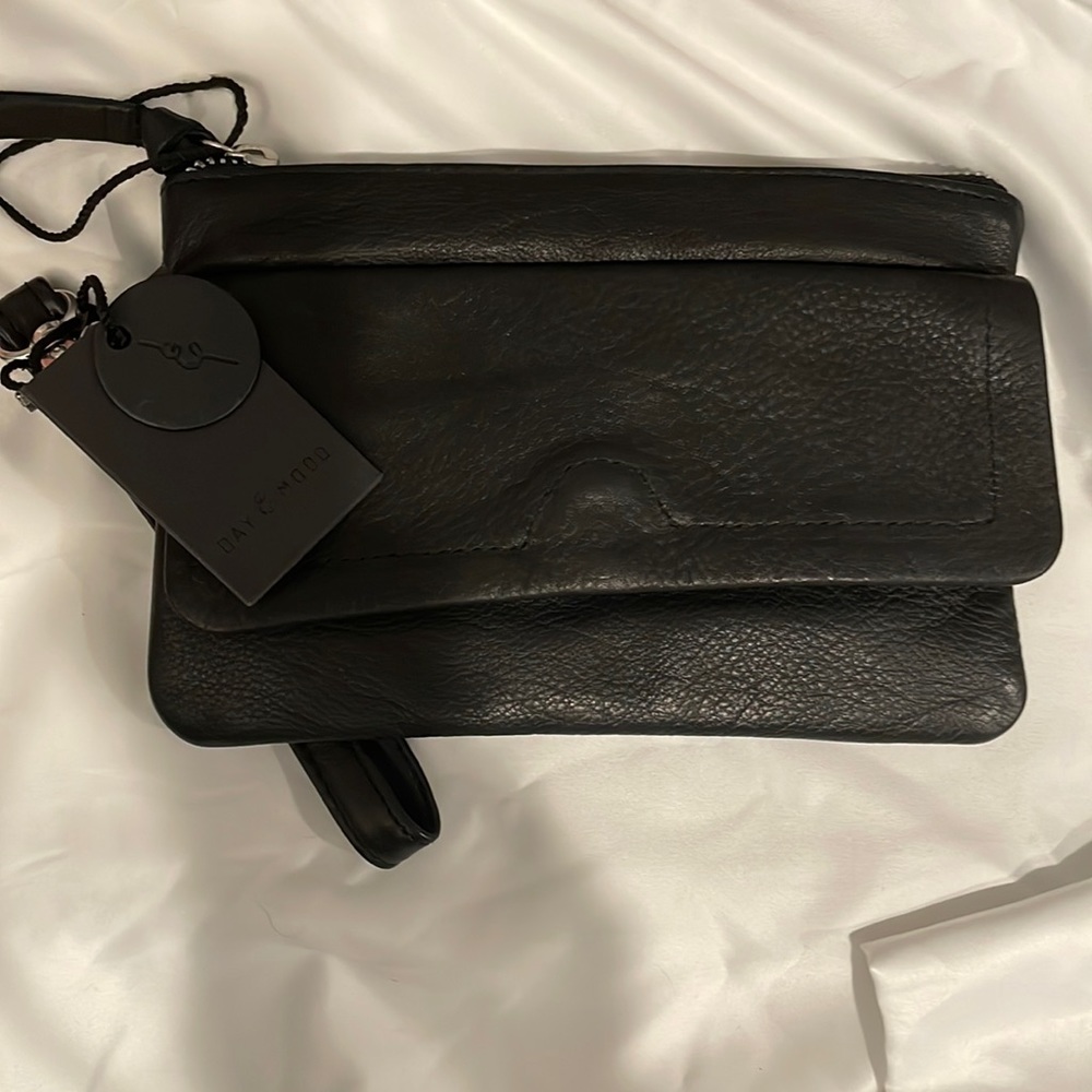 Day & Mood Leather Clutch